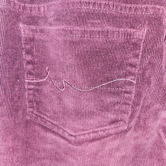 ST JOHNS BAY CORDUROY PANTS MAROON STRAIGHT LEG WOMANS SIZE 10 STRETCH - Picture 3 of 8